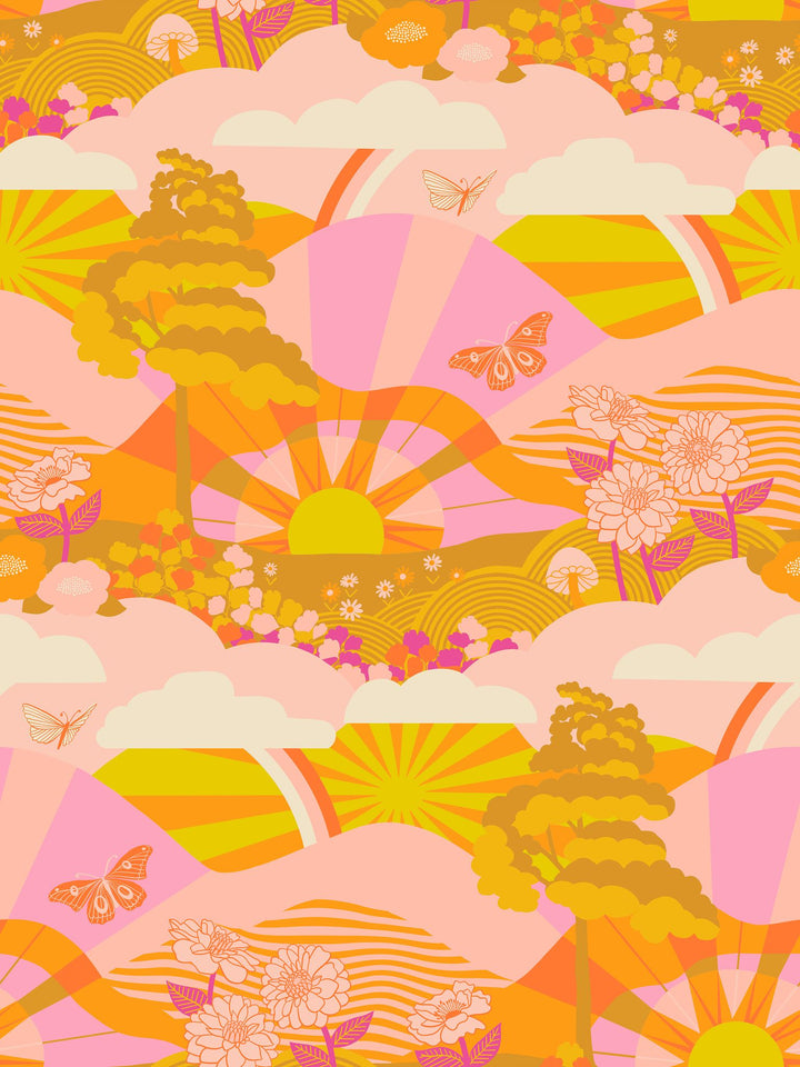 Rise and Shine - Hello Sunshine in Buttercup - Melody Miller of Ruby Star Society - RS0076 11 - Half Yard