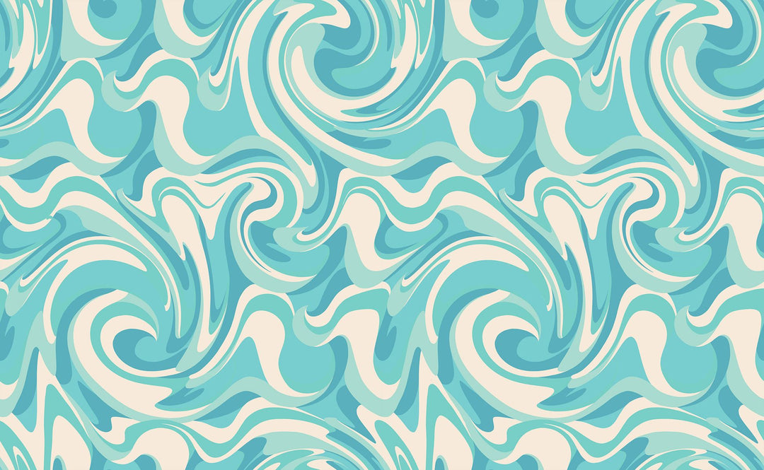 PREORDER - Rise and Shine in Turquoise - RS0080 14 - Half Yard