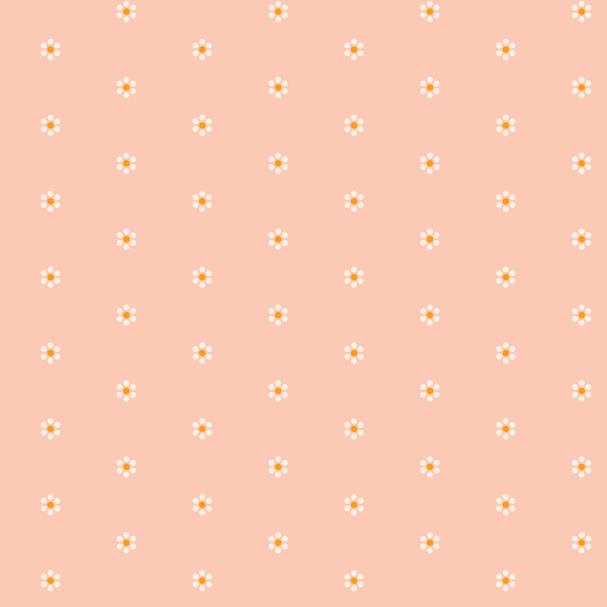 Rise and Shine - Tiny Blooms in Peach Blossom - RS0083 13 - Half Yard