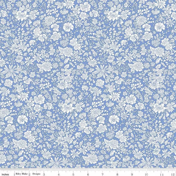 Emily Belle - Marine Blue - Liberty Fabrics - 01666409A - Half Yard