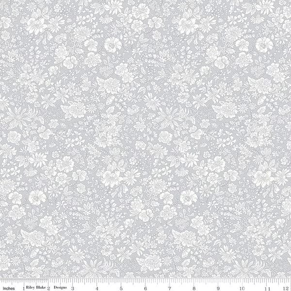 A closeup shot of the quilting fabric pattern called Shadow, part of Liberty Fabric's Emily Belle fabric collection by Riley Blake. SKU is 01666427A.