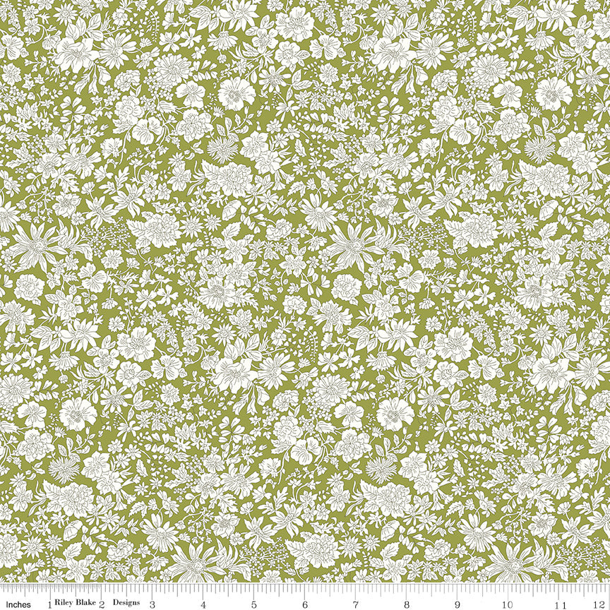 Emily Belle - Caterpillar - Liberty Fabrics - 01666440A - Half Yard