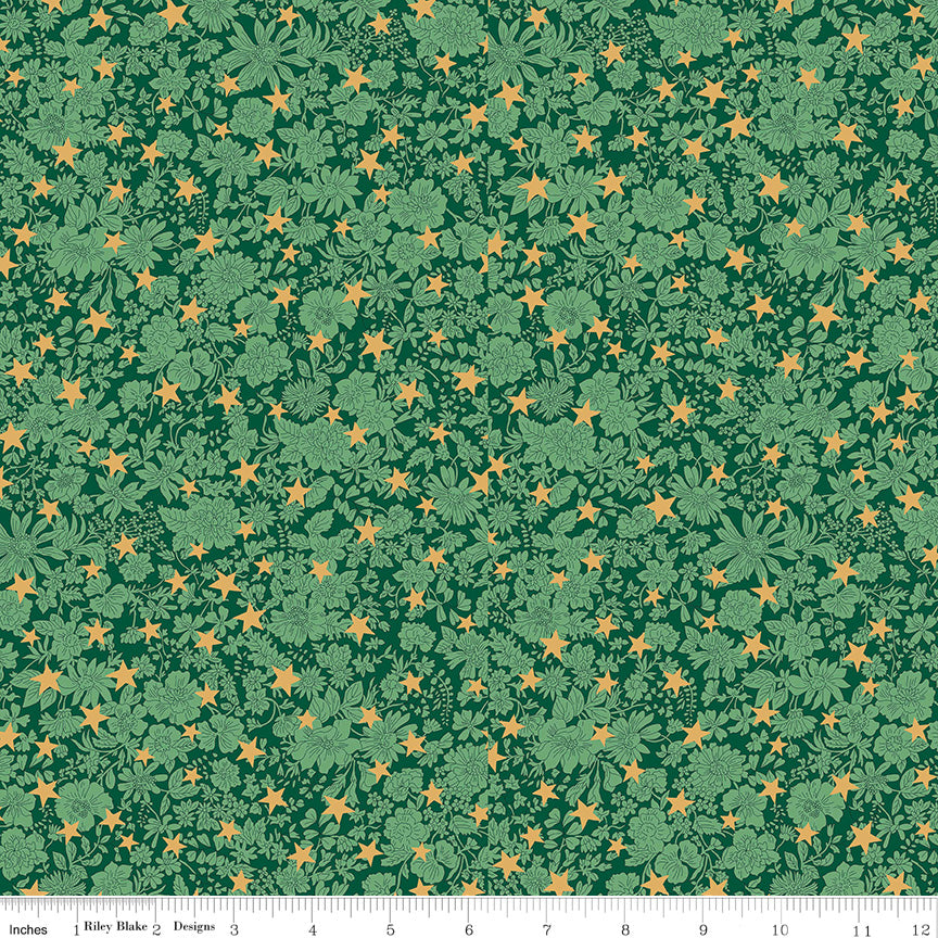 Emily Star quilting fabric, part of the Festive Greetings fabric collection by Liberty Fabrics (SKU: 01667431A)