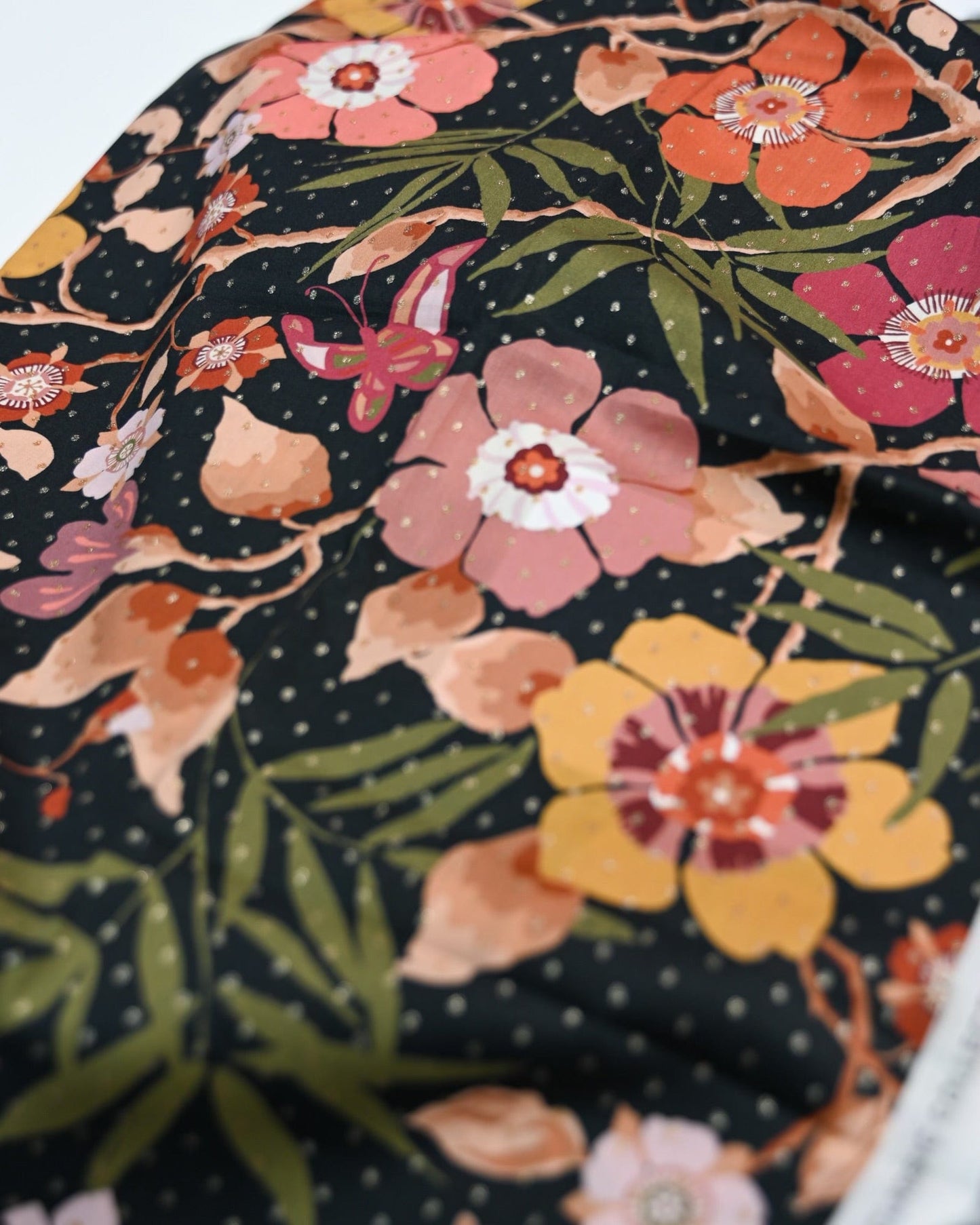 Liberty London - Tana Lawn - Pavilion Spot - Classic Metallic Collection - 03630G02A