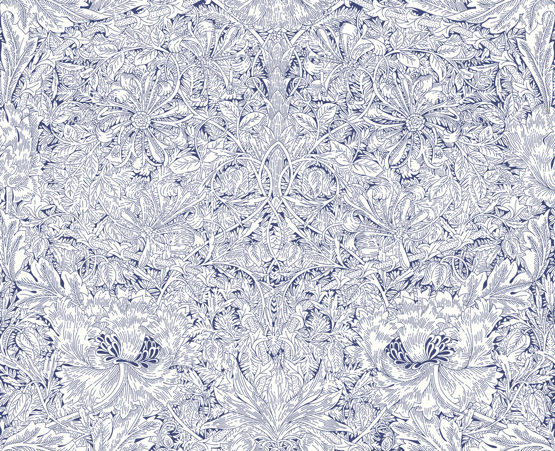 Liberty London - Tana Lawns - Indigo Morris - 03634139A - Half Yard