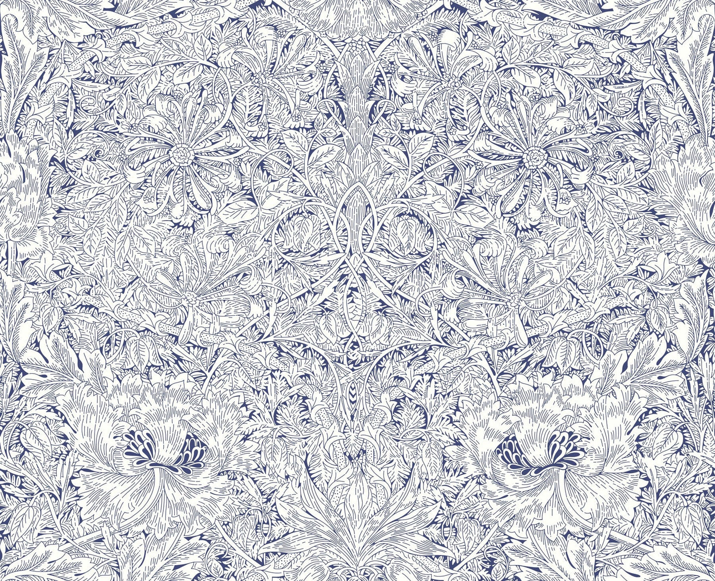 Liberty London - Tana Lawns - Indigo Morris - 03634139A - Half Yard