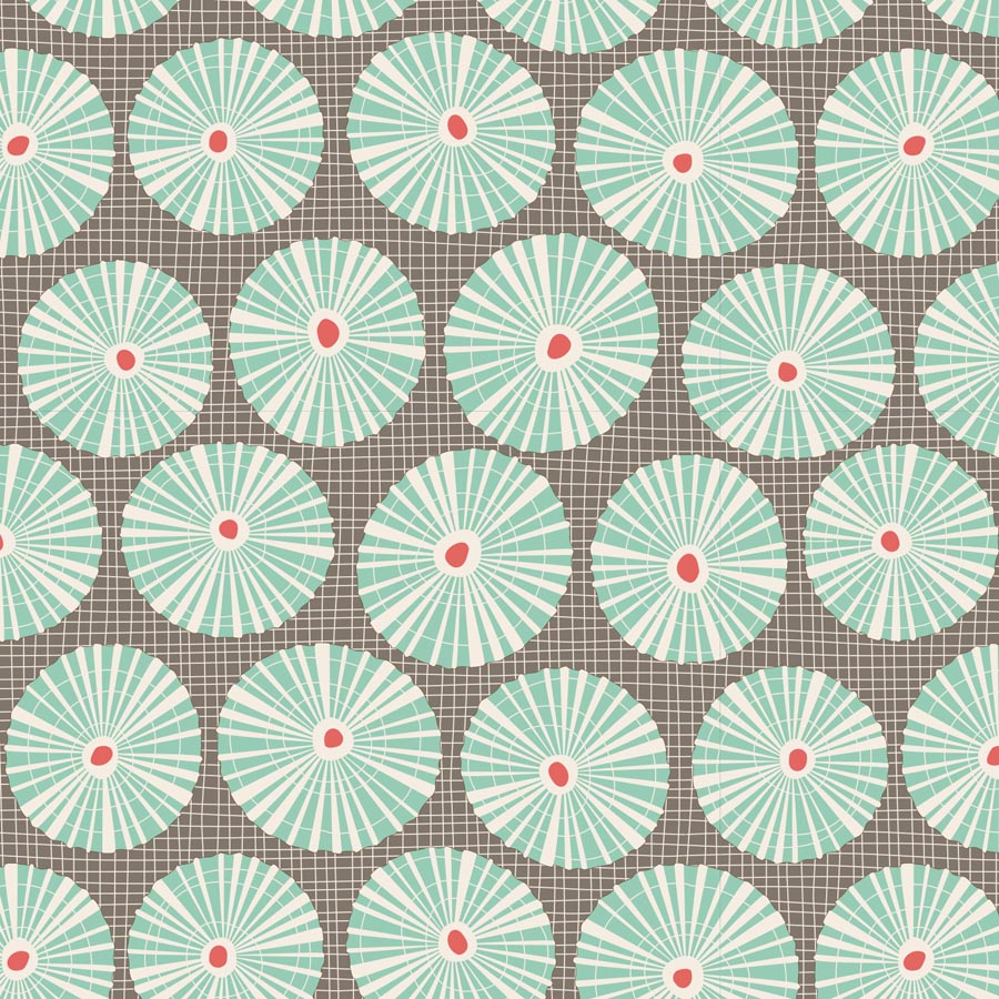 Cotton Beach - Limpet Shell in Grey - 100328 - Half Yard