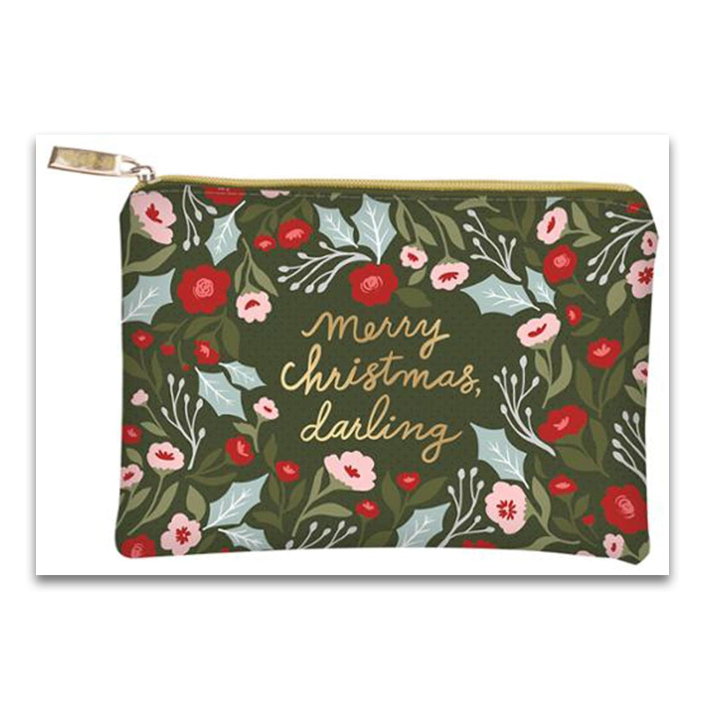 Glam Bag - Merry Christmas Darling - 8" x 5.5" - Lella Boutique - 1005 86