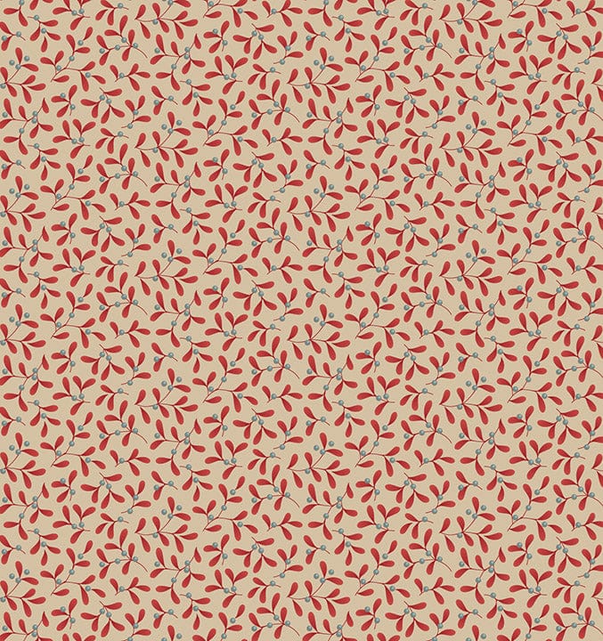 Mistletoe Red quilting fabric, part of the Merry Little Christmas fabric collection by Tilda Fabrics (SKU: TIL100623)