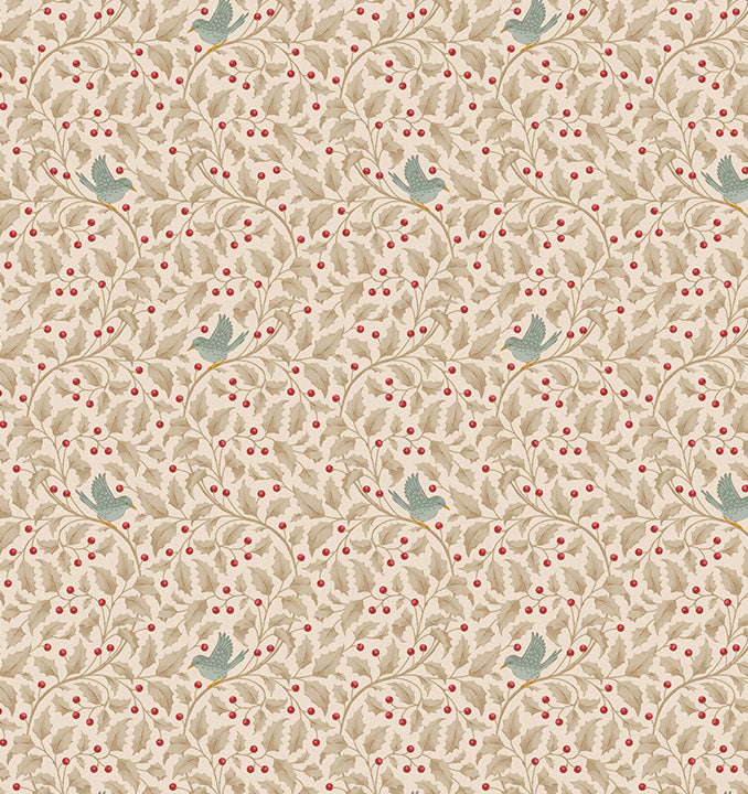 Holly Clay quilting fabric, part of the Merry Little Christmas fabric collection by Tilda Fabrics (SKU: TIL100636)