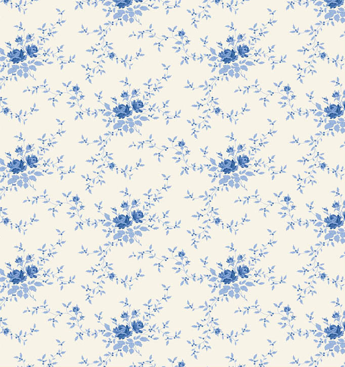 Noel Blue quilting fabric, part of the Something Blue fabric collection by Tilda Fabrics (SKU: TIL100661)