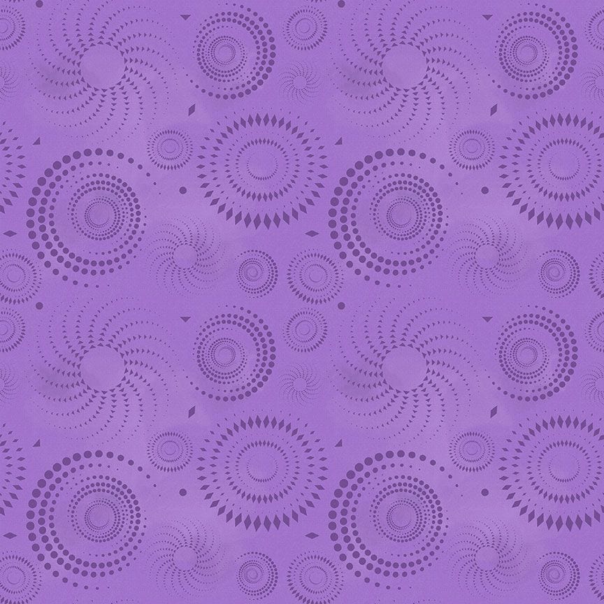 Dot Dot Goose in Lilac quilting fabric, part of the Colorstock fabric collection by Judy and Judel Niemeyer (SKU: JN-C2972 LILAC)