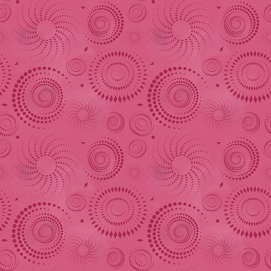 Dot Dot Goose in Rose quilting fabric, part of the Colorstock fabric collection by Judy and Judel Niemeyer (SKU: JN-C2972 ROSE)