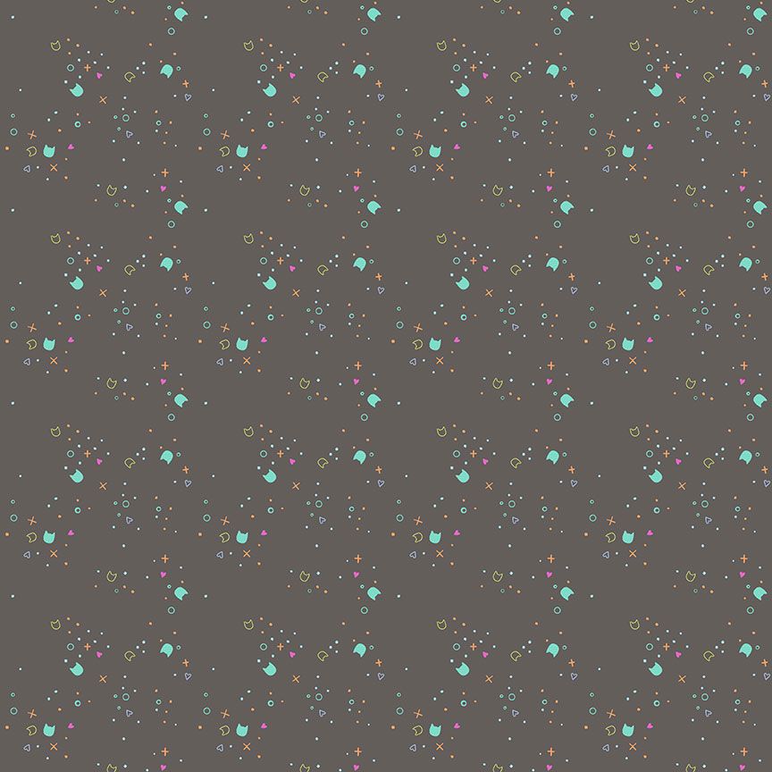 Kitty Litter Blender quilting fabric in Wildcat, part of the Kitty Litter fabric collection by Pammie Jane (SKU: STELLA-DPJ3000 WILDCAT)