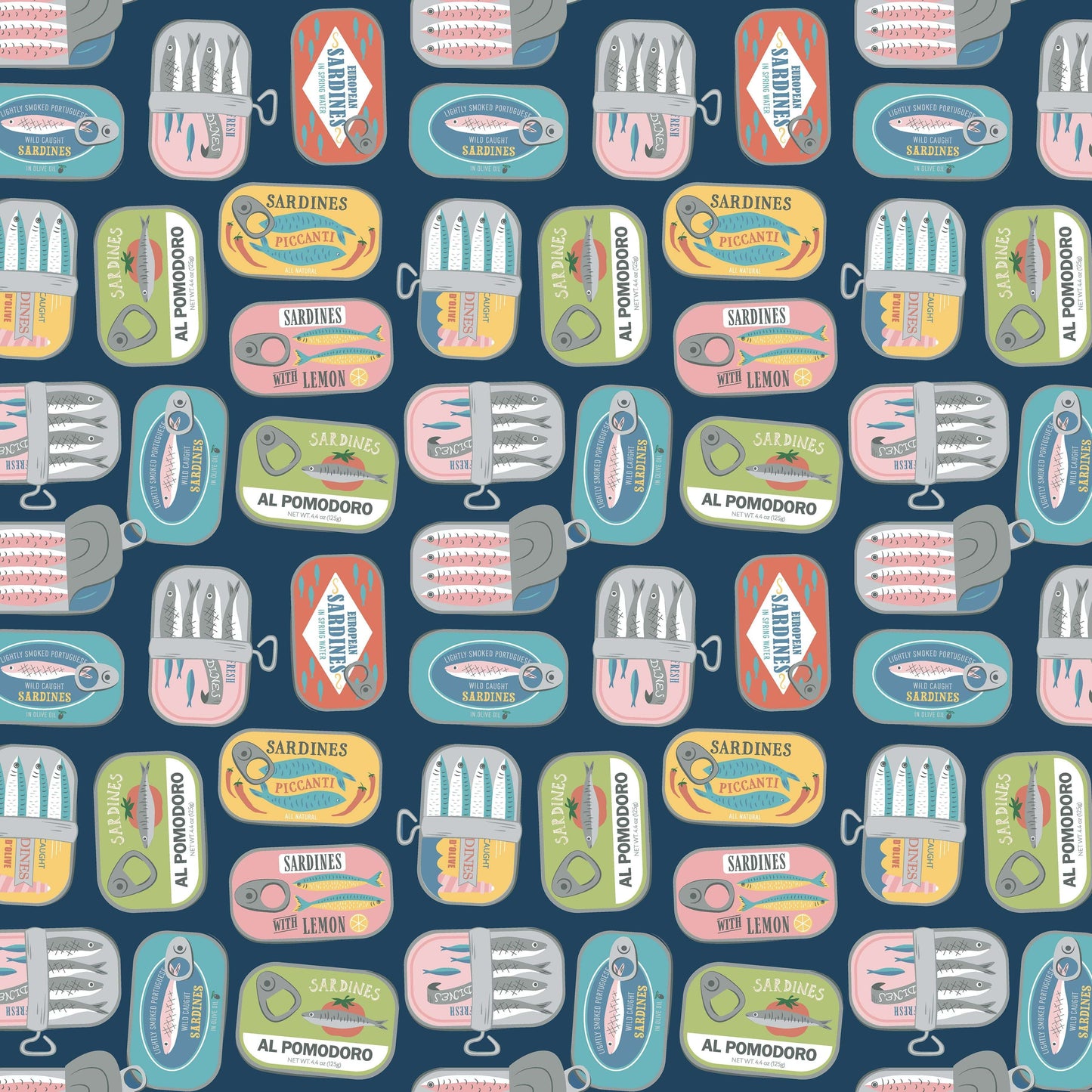 Partners in Brine quilting fabric, part of the Wanderlust fabric collection from Dear Stella (SKU: STELLA-D3420)