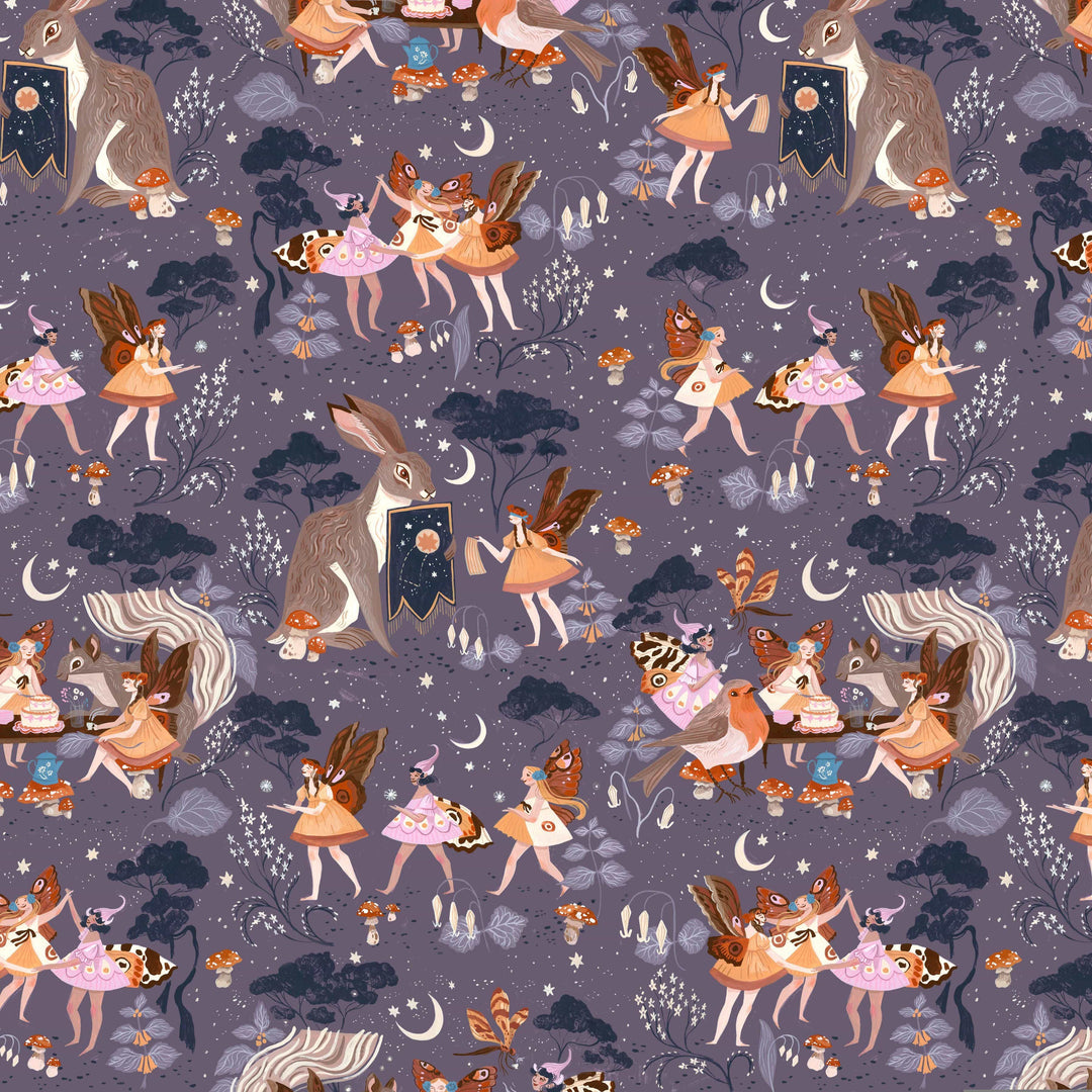 Fairy Solstice quilting fabric, part of the Fairy Solstice fabric collection by Rae Ritchie (SKU: STELLA-DRR3360 MULTI)