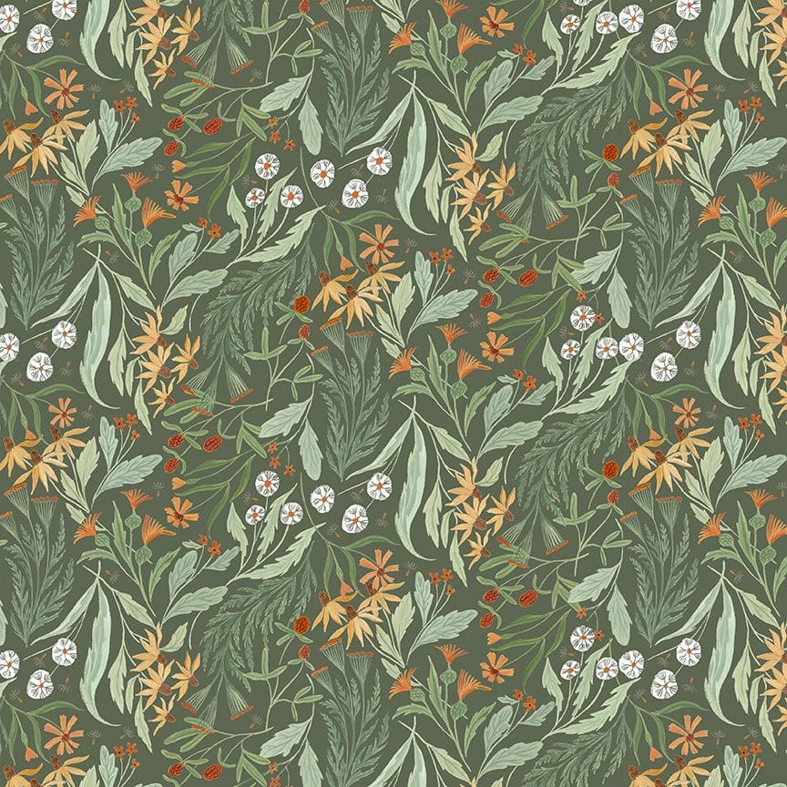 Spring Field in Alpine quilting fabric, part of the Country Mouse fabric collection by Rae Ritchie (SKU: STELLA-DRR3253 ALPINE)