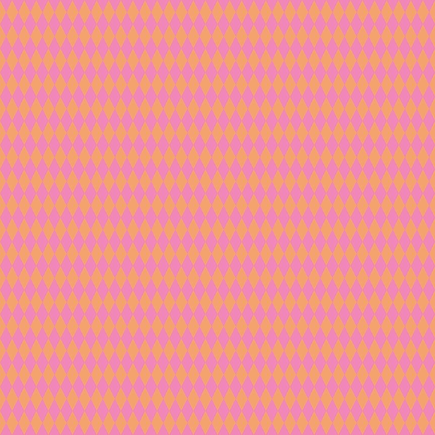 Costume Party - Harlequin in Sunset - Pammie Jane - STELLA-DPJ3179 SUNSET - Half Yard