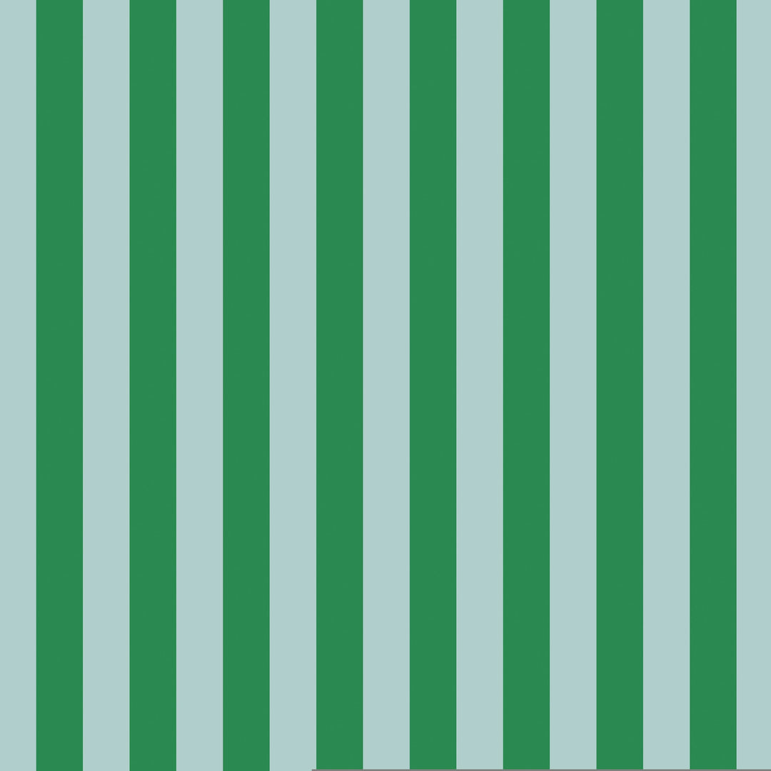 Cabana Stripe in Glade quilting fabric, part of the Paradise Royale fabric collection by Faye Guanipa (SKU: STELLA-DFG3396 GLADE)