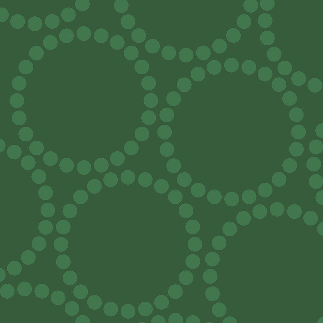 108" Pearl Bracelet in Pine - Lizzy House - 108023 19 - Half Yard