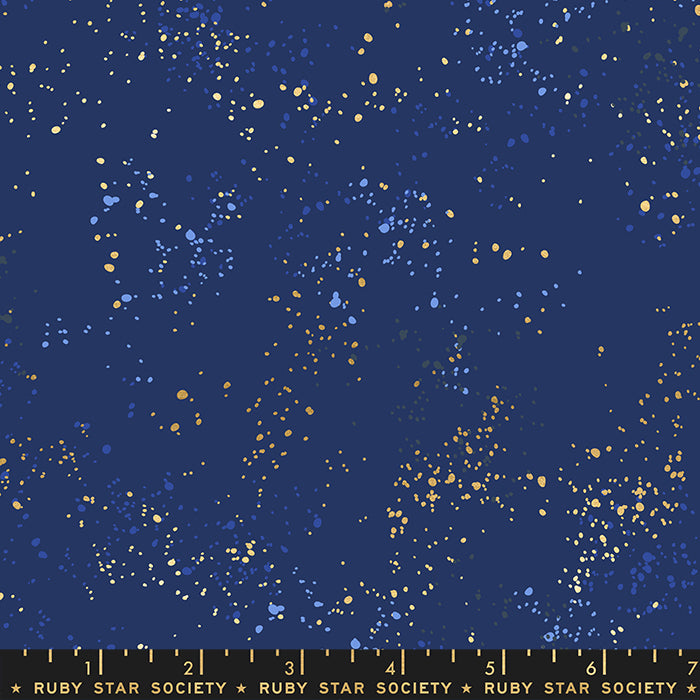 Speckled Wideback - 108" Wide Speckled in Navy - RS5055 105M - Half Yard
