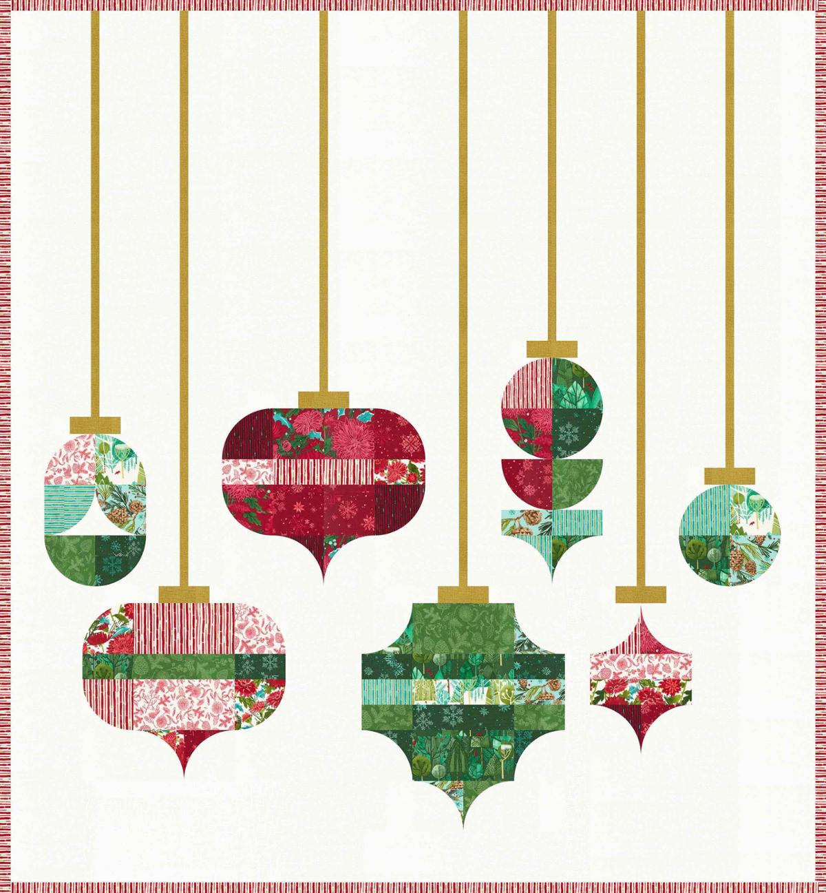 Mums Christmas Quilt Kit by Robin Pickens (Preorder)