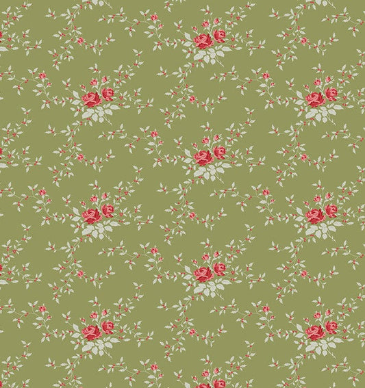 Noel Moss quilting fabric, part of the Merry Little Christmas fabric collection by Tilda Fabrics (SKU: TIL110145)