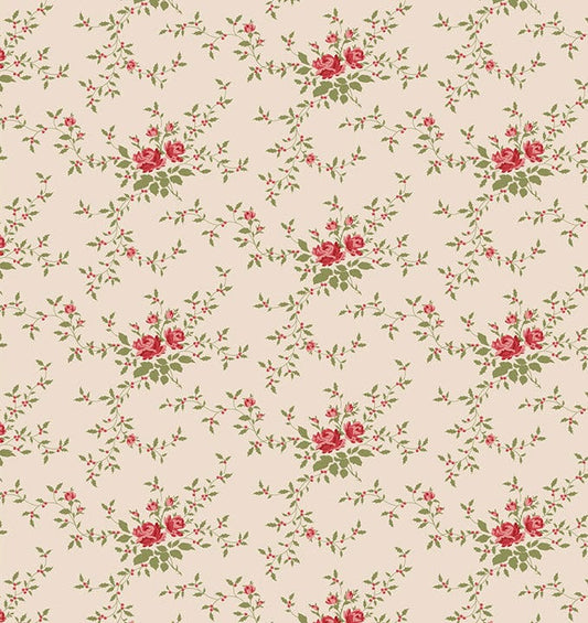 Noel Cream quilting fabric, part of the Merry Little Christmas fabric collection by Tilda Fabrics (SKU: TIL110147)