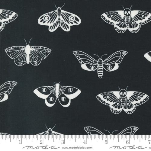 PREORDER - Noir - Mystic Moth in Midnight Ghost - 11543 23 - Half Yard