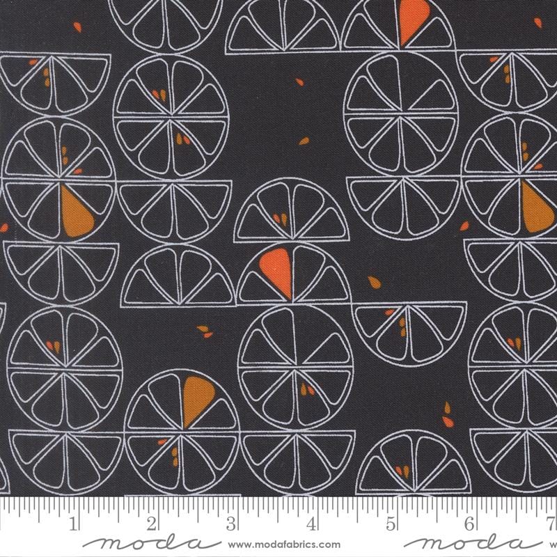 Lemon Slice in Midnight quilting fabric, part of the Balisong fabric collection by Zen Chic (SKU: 11661 12)