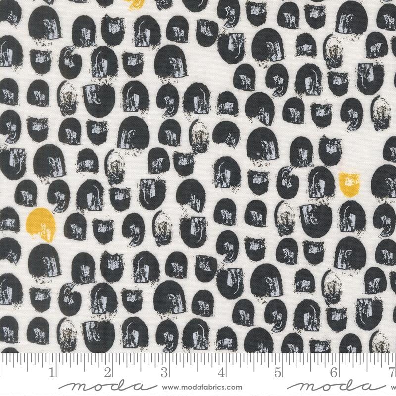 Shell Mosiac in Coconut Midnight quilting fabric, part of the Balisong fabric collection by Zen Chic (SKU: 11664 22)