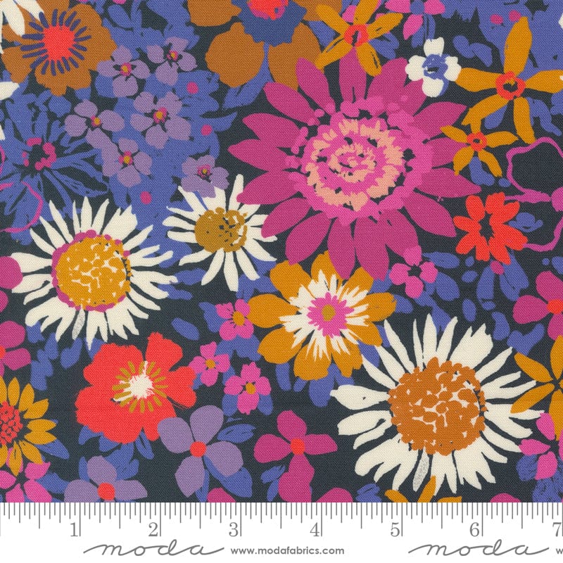 Maeve - Phoebe in Navy Blue - Crystal Manning for Moda - 11930 16 - Half Yard
