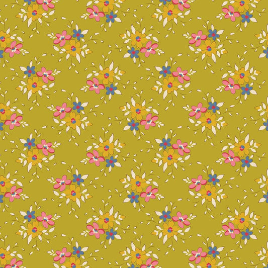 Cotton quilting fabric pattern called 'Spring'. Part of the 'Creating Memories' fabric collection. Designed by Tilda Fabrics for fabric company Tilda Fabrics. SKU: TIL130119. 44-45 inch width.