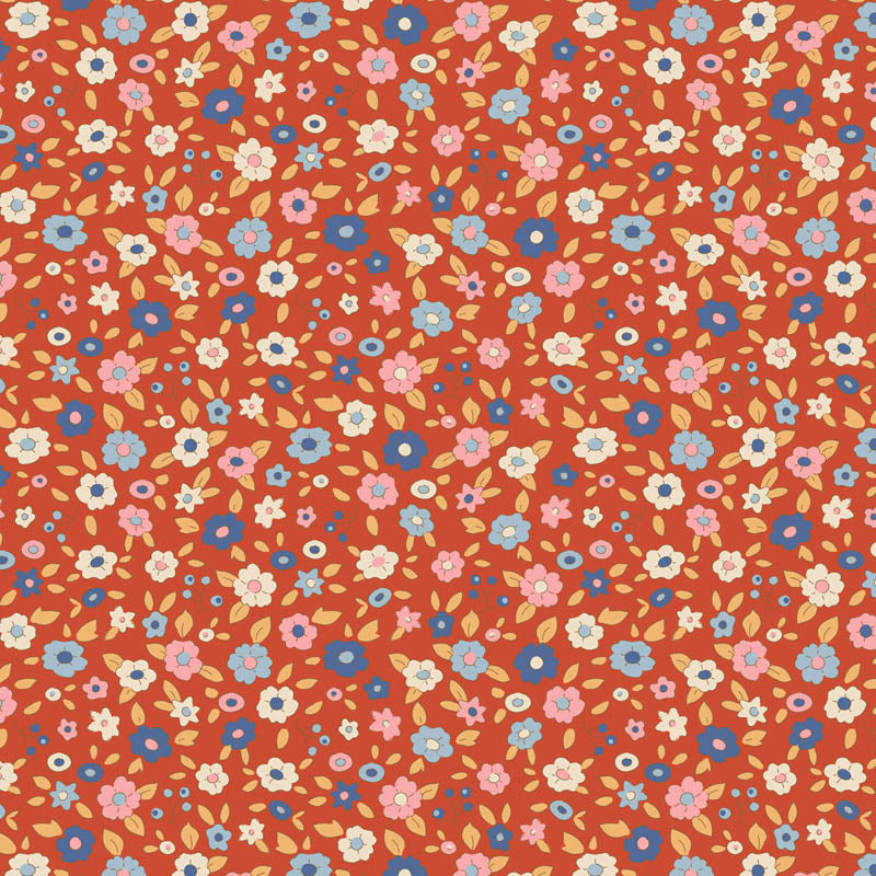 Cotton quilting fabric pattern called 'Autumn'. Part of the 'Creating Memories' fabric collection. Designed by Tilda Fabrics for fabric company Tilda Fabrics. SKU: TIL130138. 44-45 inch width.