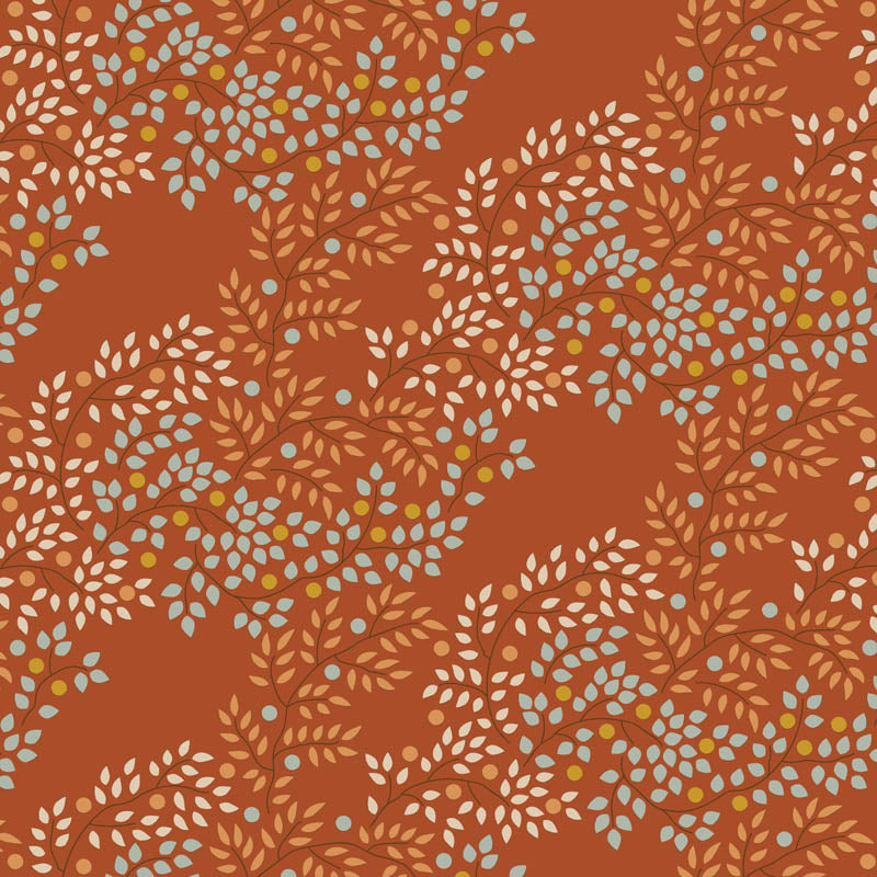 Creating Memories - Autumn - Berrytangle in Copper - Tilda Fabrics - TIL130140