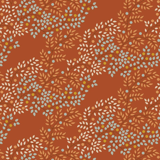 Cotton quilting fabric pattern called 'Autumn'. Part of the 'Creating Memories' fabric collection. Designed by Tilda Fabrics for fabric company Tilda Fabrics. SKU: TIL130140. 44-45 inch width.