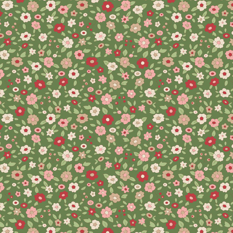 Creating Memories - Winter - Evie in Green - Tilda Fabrics - TIL130145