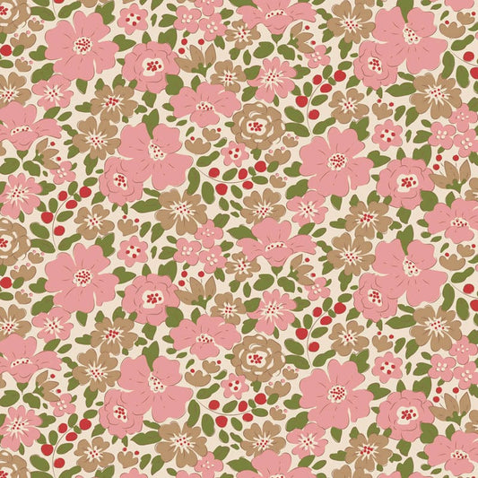 Cotton quilting fabric pattern called 'Winter'. Part of the 'Creating Memories' fabric collection. Designed by Tilda Fabrics for fabric company Tilda Fabrics. SKU: TIL130146. 44-45 inch width.