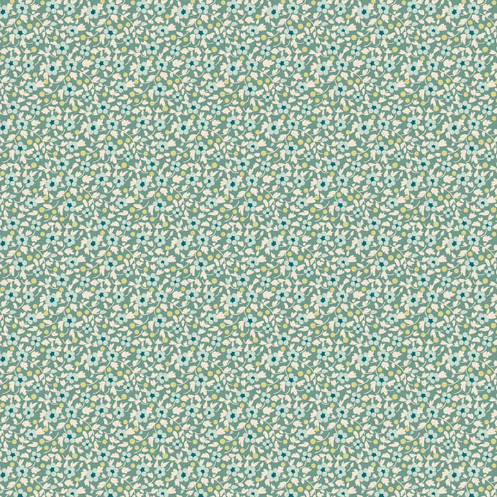 Teal quilting fabric, part of the Brie Basic fabric collection from Tilda Fabrics (SKU: TIL130191)