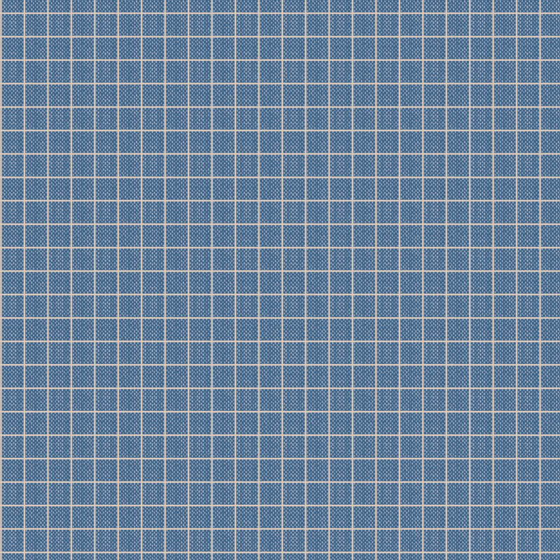 Creating Memories - Summer - Plaid Woven in Blue - Tilda Fabrics - TIL160072