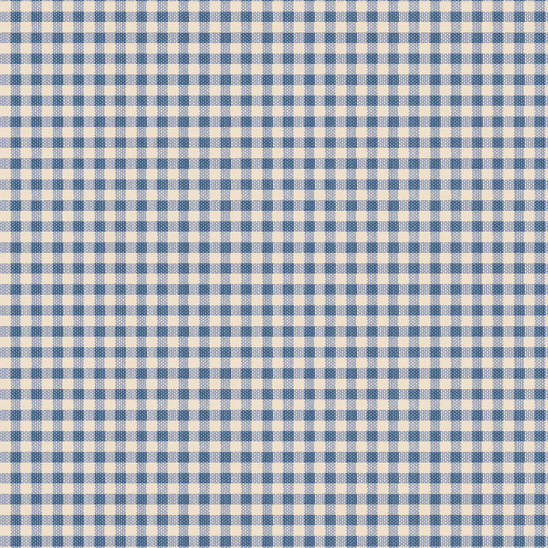 Creating Memories - Summer - Gingham Woven in Blue - Tilda Fabrics - TIL160073