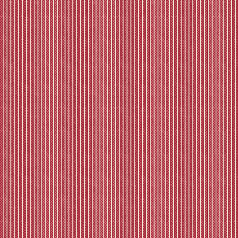 Creating Memories - Winter - Tiny Stripe Woven in Red - Tilda Fabrics - TIL160084