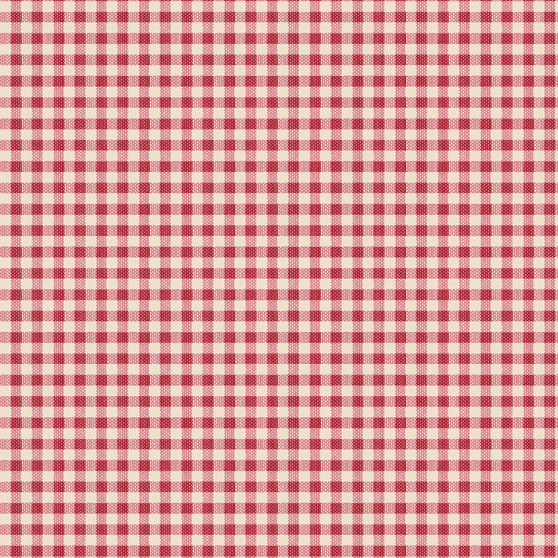 Creating Memories - Winter - Gingham Woven in Red - Tilda Fabrics - TIL160087