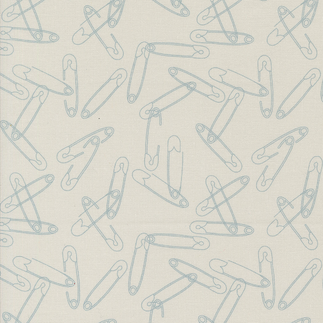 PREORDER - Still More Paper - Safety Pins in Fog - Zen Chic - 1873 14 - Half Yard