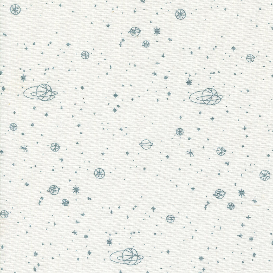 PREORDER - Still More Paper - Milky Way in White - Zen Chic - 1874 12 - Half Yard