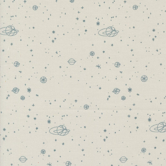 Cotton quilting fabric pattern called 'Milky Way in Fog'. Part of the 'Still More Paper' fabric collection. Designed by Zen Chic for fabric company MODA. SKU: 1874 15. 44-45 inch width.