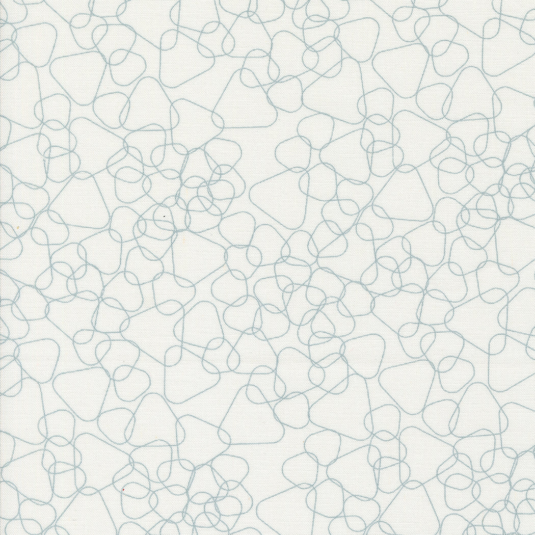 PREORDER - Still More Paper - Angles in White - Zen Chic - 1876 11 - Half Yard