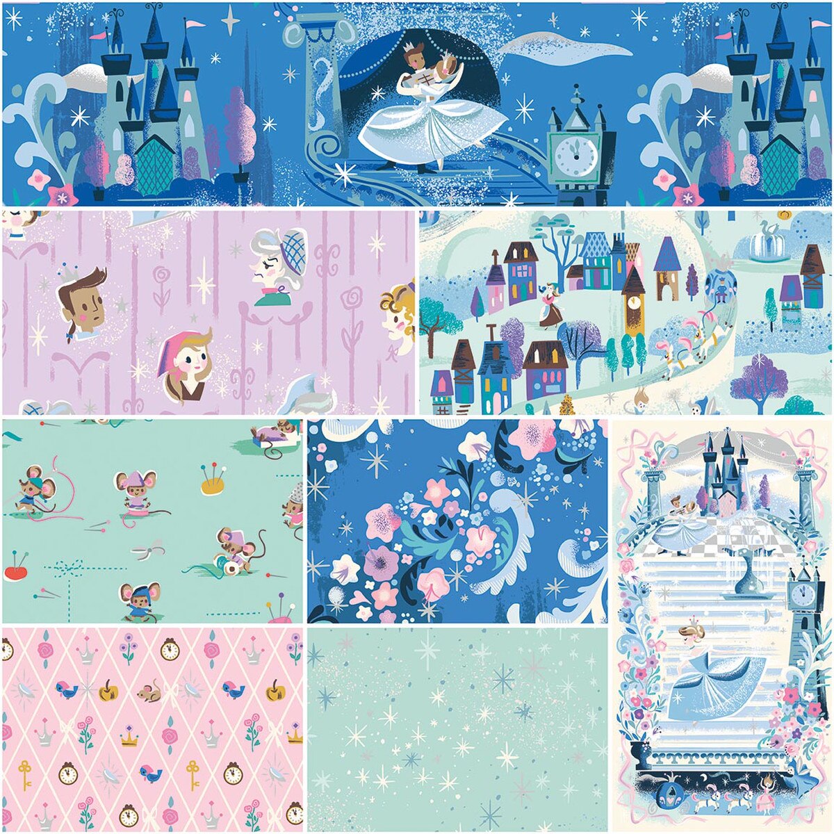 Wishes Full Yard Bundle, 8 Pieces {in Blueberry} - by Jill Howarth (Preorder)