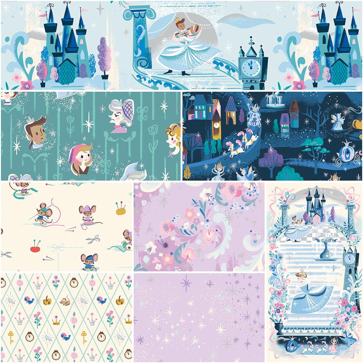 Wishes Full Yard Bundle, 8 Pieces {in Powder} - by Jill Howarth (Preorder)