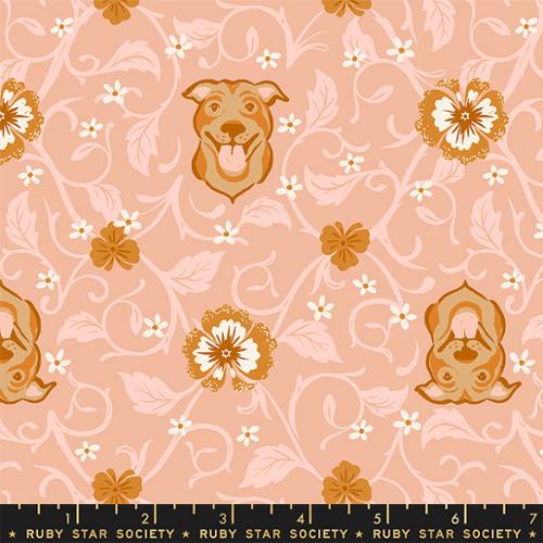 PREORDER - Dog Park - Pitbull in Dahlia - RS2095 13 - Half Yard